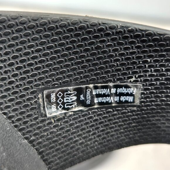 Crocs Platform Sandals 6 Black Rubber Retro Y2k Open Toe Flatform Chunky Slides - Picture 8 of 12